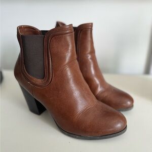 Vegan Leather Brown Booties from Call it Spring